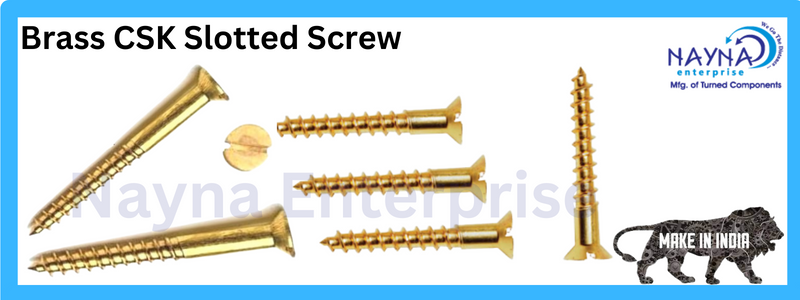 Brass CSK Slotted Screw