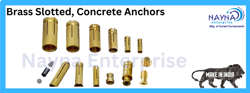 Brass Slotted, Concrete Anchors