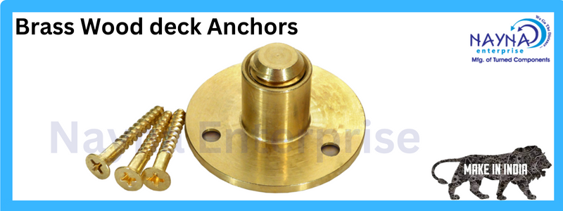 Brass Wood Deck Anchors - Nayna Enterprise